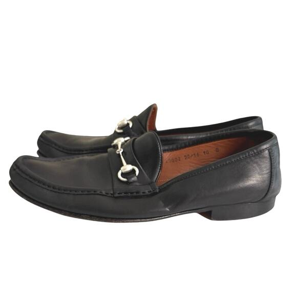 Allen Edmonds Verona II black loafers silver toned horsebit detail size 10 main image 6